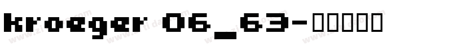 kroeger 06_63字体转换